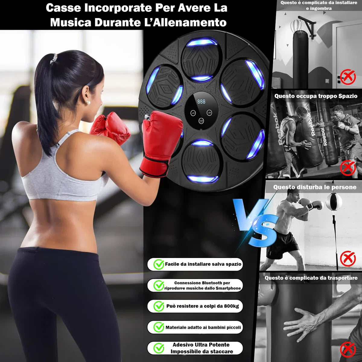 Boxing Machine Bluetooth Music Intelligente Guanti Inclusi