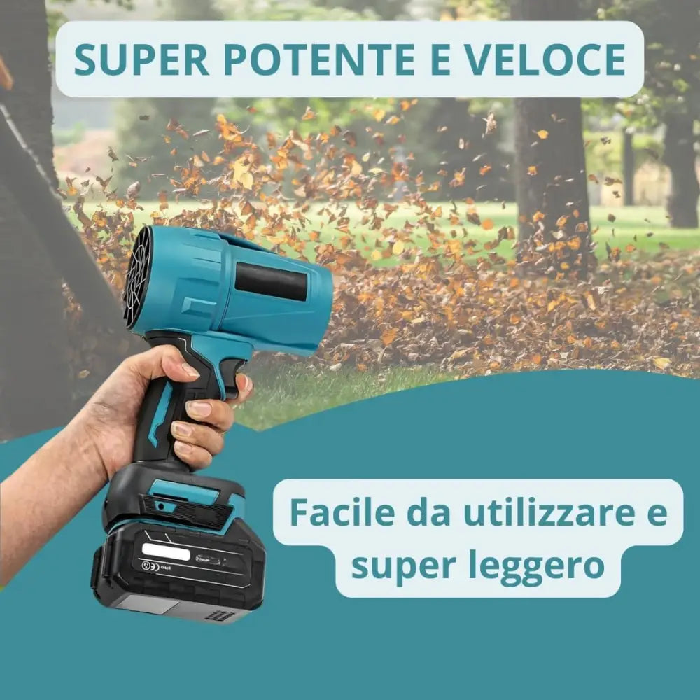 Soffiatore a Batteria con Turbocompressore – Alta Potenza e Autonomia 48V;